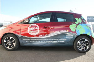 Voiture de courtoisie (ZOE, électrique)