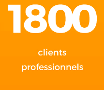 1800 clients professionnels