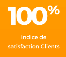indice de satisfaction clients 100%