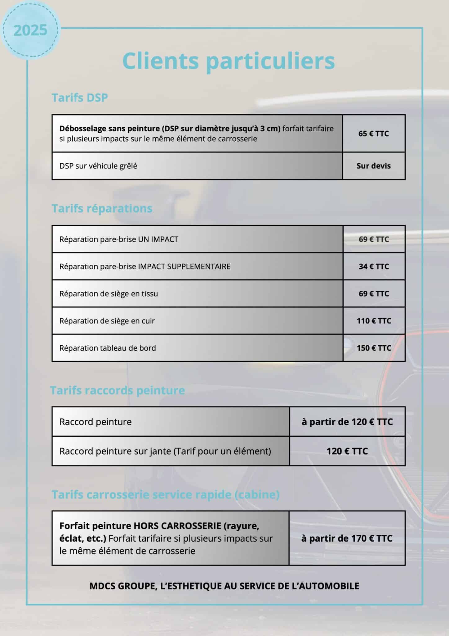 Tarifs MDCS 2025 - Page 1